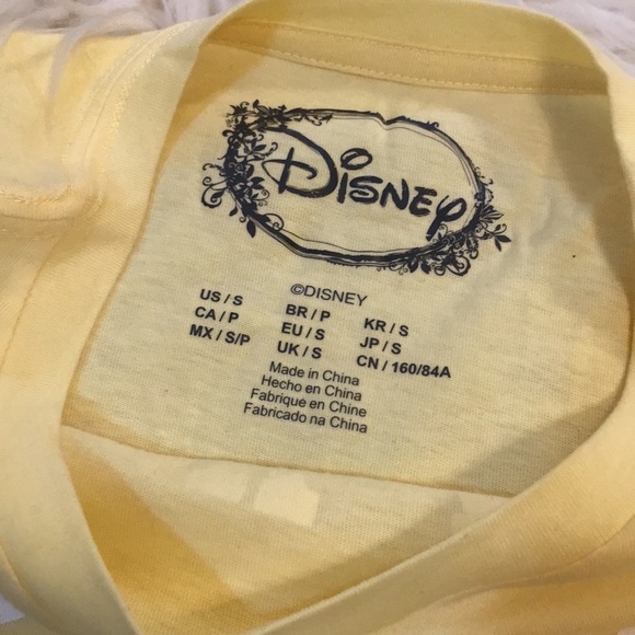 Disney Mickey Mouse Club Mellow Yellow Crewneck Short Sleeve Pocket Tee Small - Picture 5 of 8